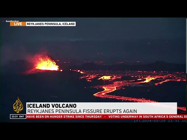 Iceland volcano: Reykjanes peninsula fissure erupts again