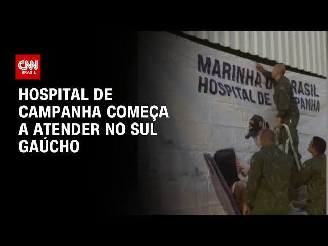 ⁣Hospital de campanha começa a atender no Sul gaúcho | CNN PRIME TIME
