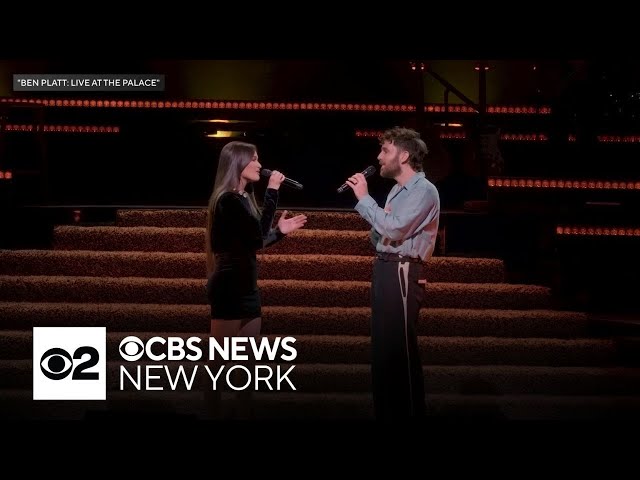 ⁣Ben Platt joined by Kacey Musgraves for opening night of concert series
