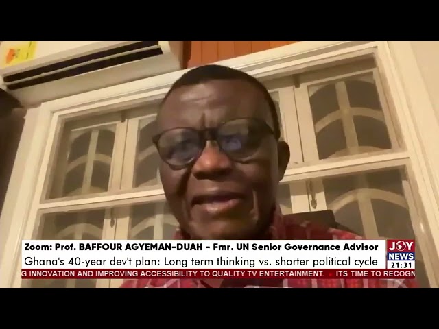 ⁣Ghana's 40-year dev't plan: Our development process needs to be decentralized - Prof. Agye