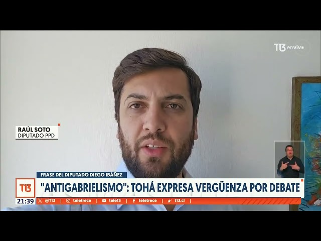 ⁣"Antigabrielismo" Tohá expresa vergüenza por dicho del diputado Ibáñez