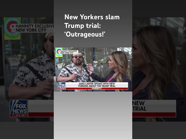 ⁣New Yorkers reveal their real takes on the Trump trial #shorts