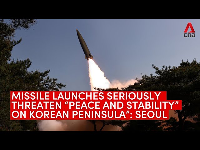 ⁣North Korea fires multiple short-range ballistic missiles