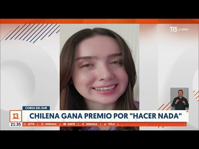 Chilena gana premio por "hacer nada" en Corea del Sur: ¿Cuál fue la clave?