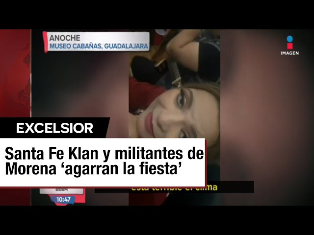 ⁣Candidata de Morena causa indignación por fiesta privada con Santa Fe Klan