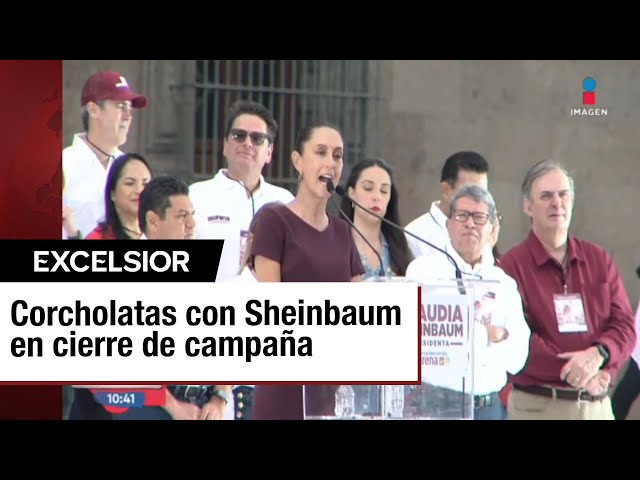 ⁣Claudia Sheinbaum, en el cierre de su campaña presidencial