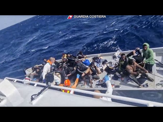 ⁣La question migratoire, au coeur de la campagne des européennes en Italie