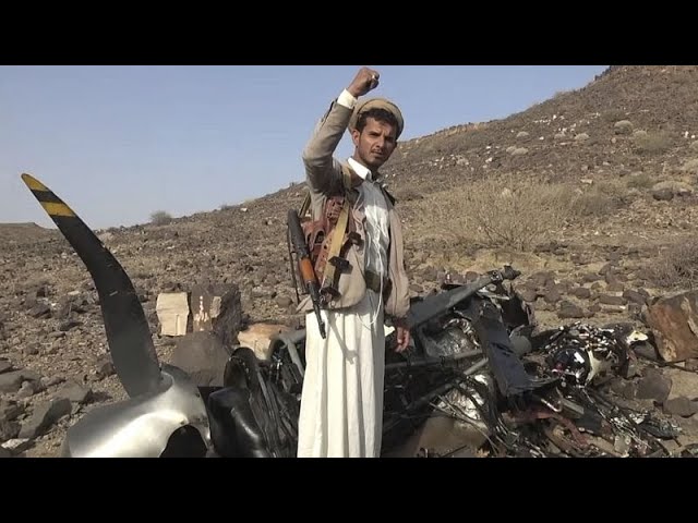 ⁣Los hutíes afirman haber derribado un dron de EE.UU. y lanzan dos misiles antibuque