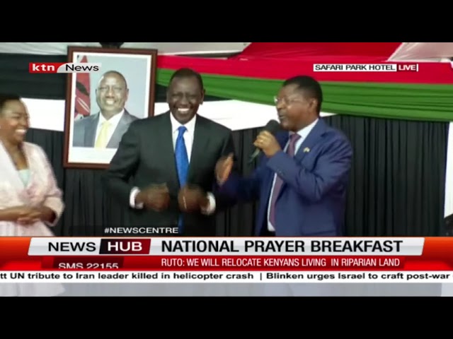 ⁣21st National Prayer Breakfast: President Ruto, Gachagua and their spouses gifted bible