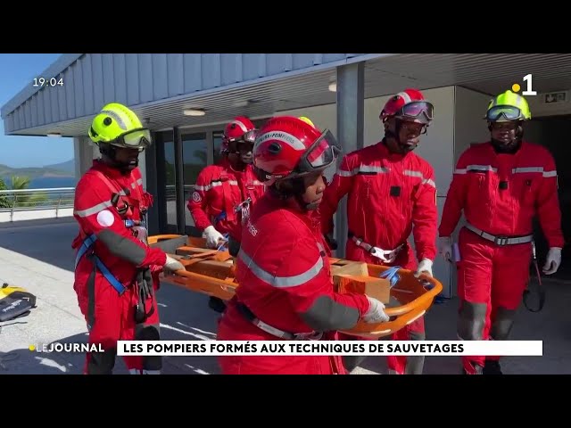 ⁣Les pompiers formés aux techniques de sauvetages