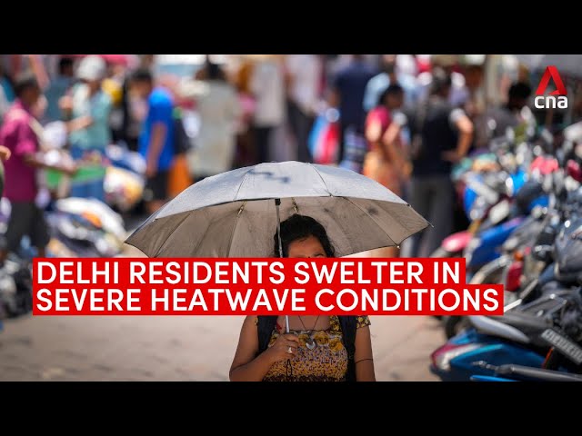 ⁣Searing heat in India's Delhi takes toll on residents