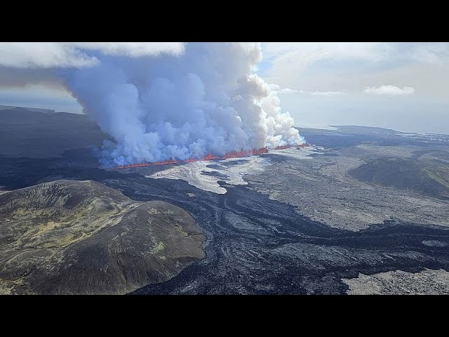 ⁣Islande : le volcan gronde de nouveau près de la ville de Grindavík