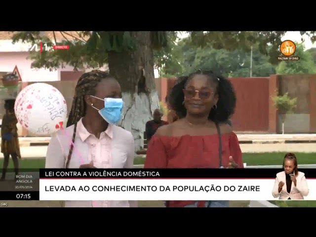 ⁣Lei contra a violência doméstica levada conhecimento da população do Zaire