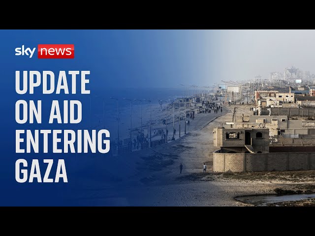 ⁣Watch live: Update on aid getting in to Gaza