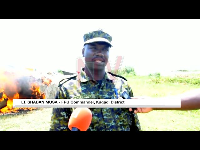 UPDF and Fisheries Protection Unit burn illegal fishing gear worth UGX 1.4 billion