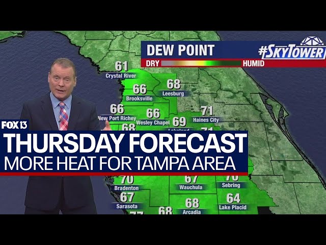 ⁣Tampa weather May 30, 2024 | Another day of high heat