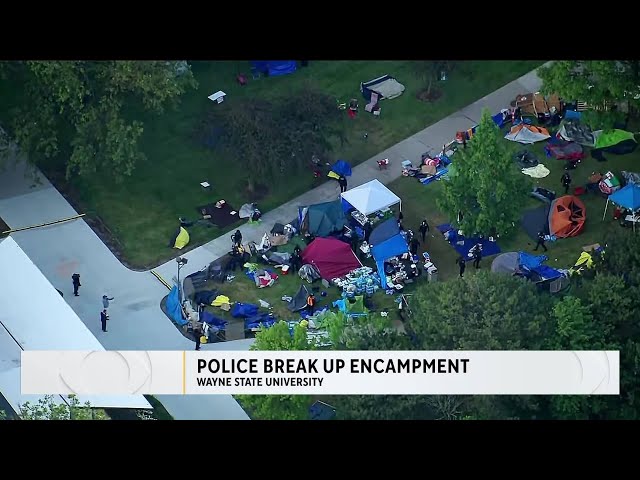 ⁣Police break up encampment at Wayne State, 1 killed in Highland Park shooting and more top stories