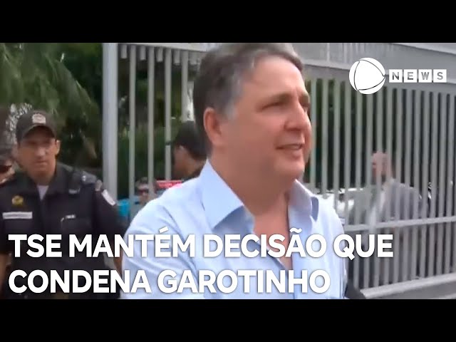 ⁣TSE mantém decisão que condenou ex-governador Anthony Garotinho