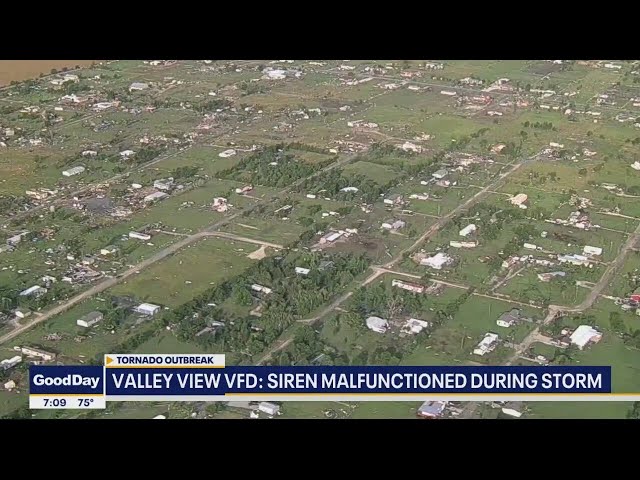 ⁣Valley View tornado sirens malfunctioned during storm
