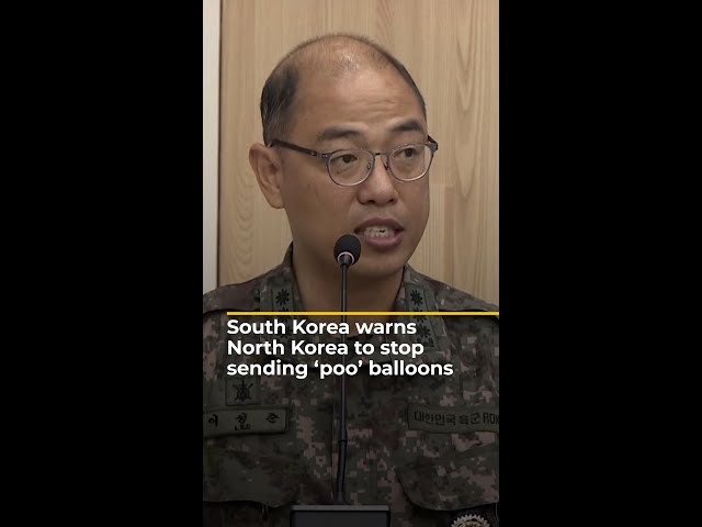 ⁣South Korea warns Pyongyang to stop sending waste-filled balloons | AJ #shorts
