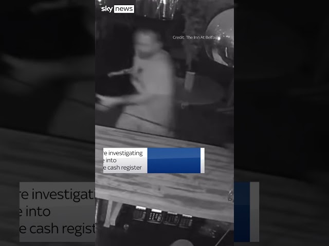 ⁣Pub thief stops to open bottle of Prosecco after breaking into pub