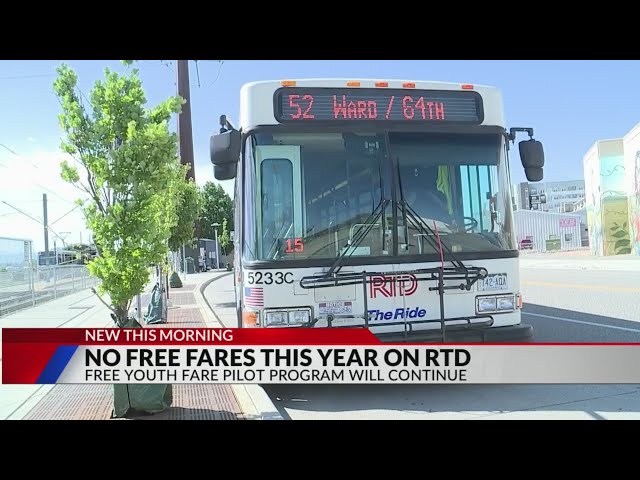 ⁣RTD will not offer free fare this summer