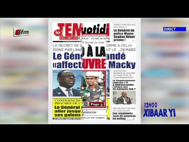 ⁣Revue de Presse du 30 Mai 2024 présenté par Mamadou Mouhamed Ndiaye