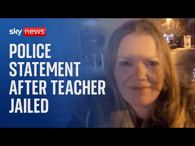 ⁣Watch live: Police statement after teacher is sentenced for murdering her boyfriend