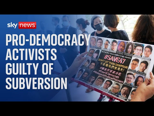 ⁣Hong Kong court finds 14 pro-democracy activists guilty of subversion