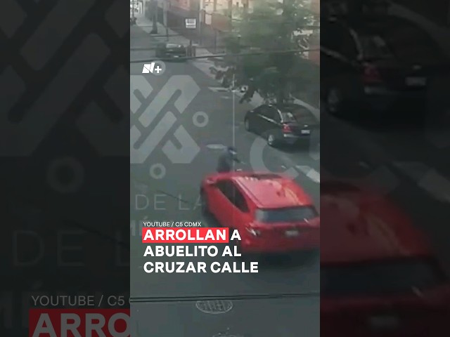 ⁣Atropellan a adulto mayor que intentó ganarle el paso a un coche #nmas #shorts #cdmx