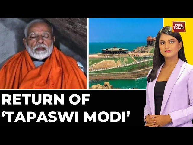 ⁣Modi's 2024 Tapasya: India Today's Akshita Nandagopal Brings In Exclusive Details From Kan