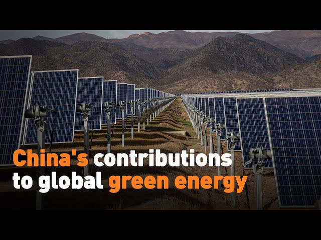 ⁣China's contributions to global green energy