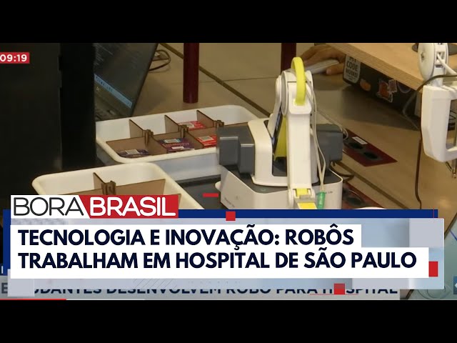 ⁣Estudantes desenvolvem robô para hospital de SP I Bora Brasil