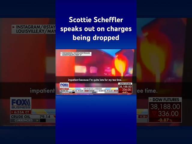 ⁣All charges against Scottie Scheffler dismissed as new body cam footage released #shorts