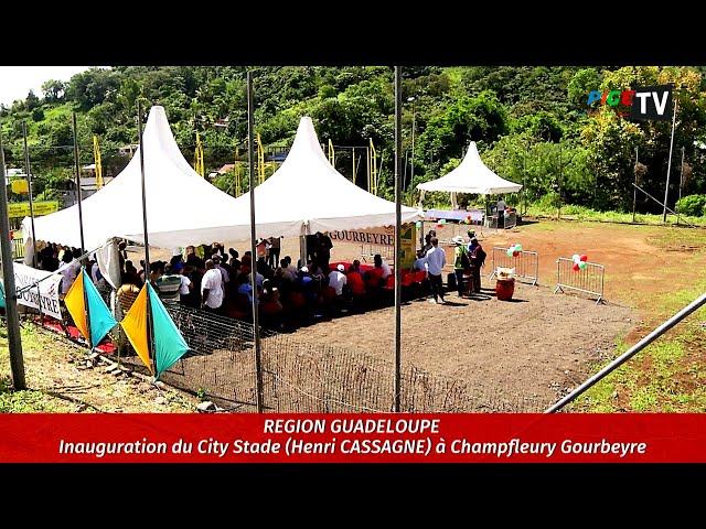 ⁣Région Guadeloupe : Inauguration du City Stade (Henri CASSAGNE) à Champfleury Gourbeyre