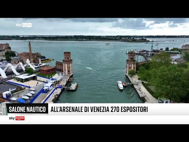 ⁣Sky Tg24 a Venezia, innovazione e sostenibilità al Salone nautico
