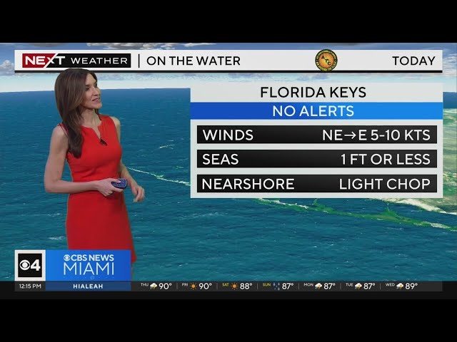 Spotty showers across South Florida Thursday afternoon