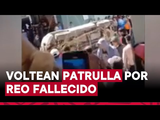 ⁣Puno: Pobladores voltean camioneta tras muerte de reo