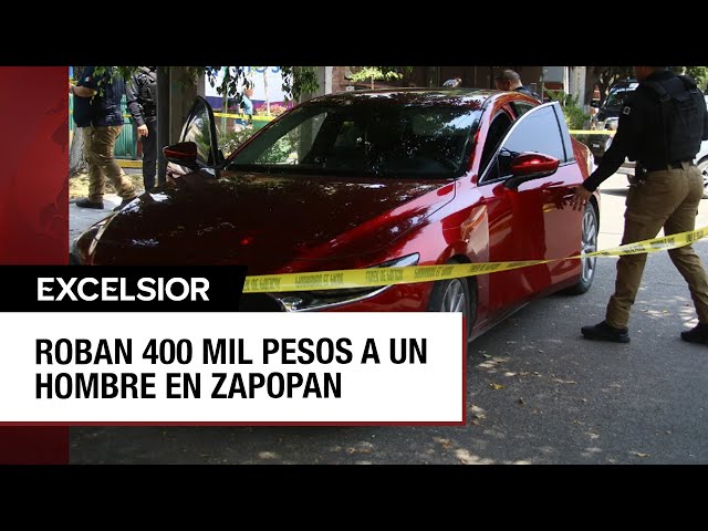 ⁣A cuentahabiente en Jalisco le roban 400 mil pesos tras realizar retiro en banco