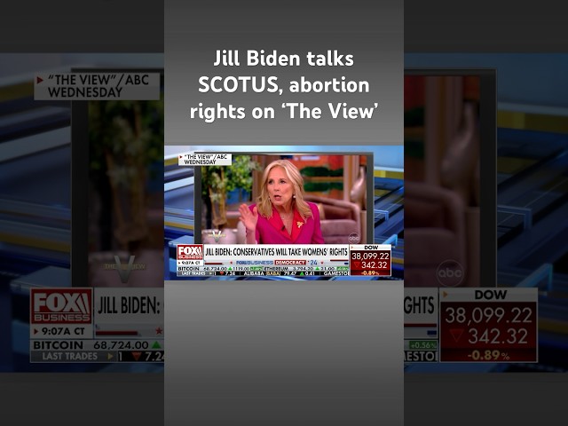 ⁣Jill Biden announces on ‘The View’ that Dems plan $100M push on abortion rights #shorts