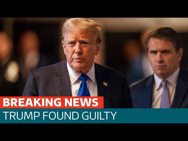 ⁣Former President Donald Trump is convicted of all 34 counts in New York hush money trial | ITV News