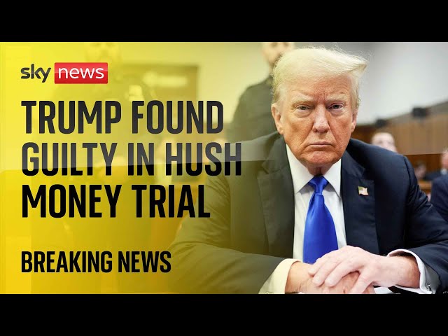 ⁣BREAKING: Jury finds Donald Trump guilty on all 34 counts of falsifying business records