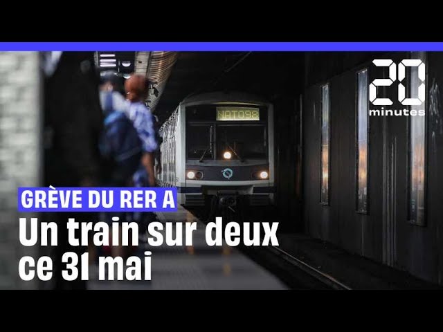 RER A : Grève vendredi, un train sur deux en circulation #shorts