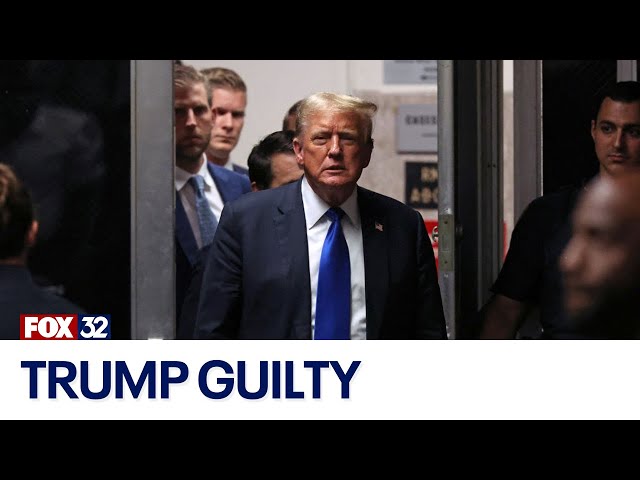 ⁣Trump found guilty on all 34 counts in hush money trial