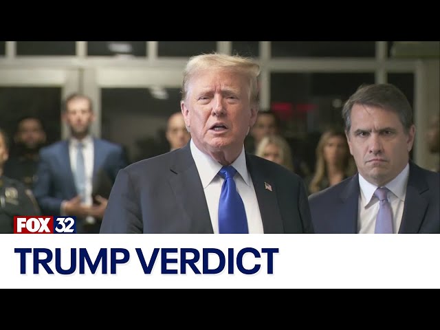 ⁣Verdict reached in Trump hush money trial