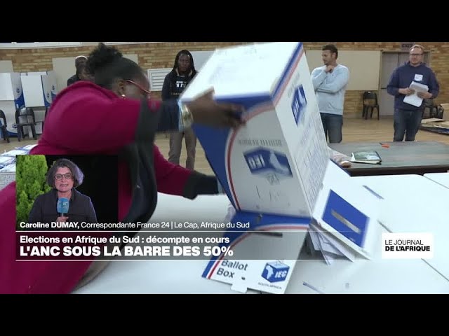 L'ANC sous la barre des 50%, l'Afrique du Sud se dirige vers une coalition • FRANCE 24