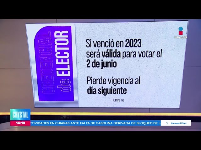 ⁣Elecciones 2024: Podrás votar con tu credencial del 2023