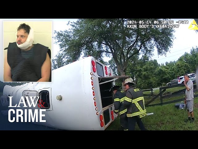⁣Bodycam: Drunk Florida Man Kills 8 People in Rollover Bus Crash