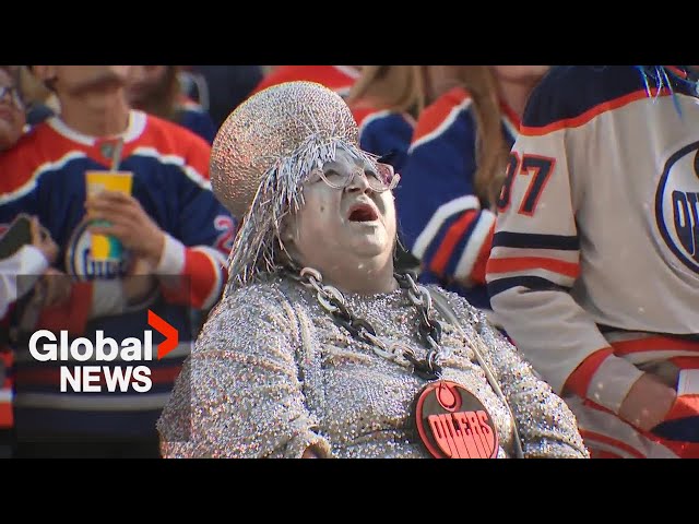 ⁣Meet Mama Stanley, the legendary and passionate Edmonton Oilers super fan