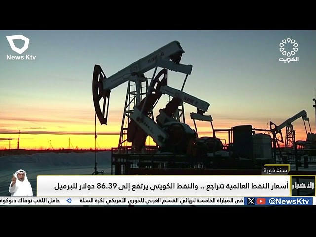 ⁣أسعار النفط العالمية تتراجع.. والنفط الكويتي يرتفع إلى 86.39 دولار للبرميل